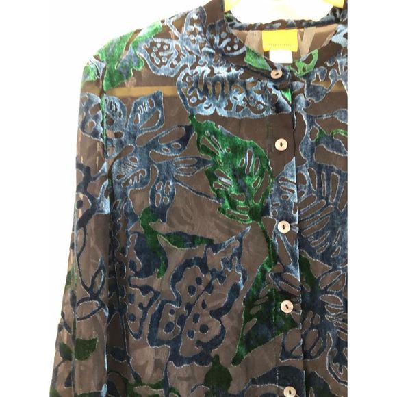 RUBY RD. CRUSHED VELVET TOP SZ 18 - Picture 3 of 5